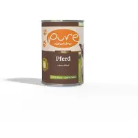 Pure – Natvoer – Paard – 6x800 gram – Hypoallergeen – – Glutenvrij – Natvoer voor de gevoelige hond