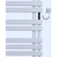 BOG Thermostatisch Handdoekenrek Matzwart - Elektrisch Wandgemonteerd Met Instelbare Temperatuur En Energiebesparing - 450x720mm