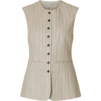 Selected Gilet beige gemêleerd