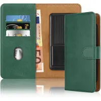 Cadorabo Hoesje geschikt voor Realme 13 PRO 5G in LEGERGROEN met kaartslot, 360 graden beschermhoes PU lederen mobiele telefoon etui case cover