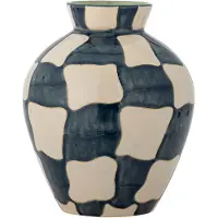 Bloomingville Check vaas blauw - 82072602