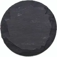 Novaliv Leisteen bord rond 25 cm leisteen bord leisteen bord serveerbord serveerbord leisteen bord decoratie smal placemat
