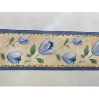 ZEN Blauw tulpen behangrand border