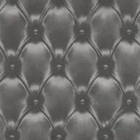 Rasch Chesterfield Behang Grijs Antraciet – 3D Lederlook Effect