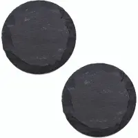 Novaliv 2x leisteen borden I rond I 33x0,5 cm I leisteen borden leisteen bord serveerbord serveerborden leisteen bordenset