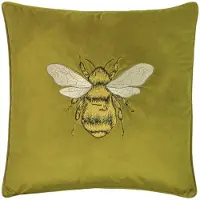 Riva Home Kekke Kussens - Kussenhoes - Hortus Bee - olive - 50x50 cm