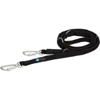 AnnyX Anny.x Hondenlijn Safety – Zwart – 150-300cm – Hands Free – Gewatteerd hondenriem politielijn-4 voudig-verstelbaar