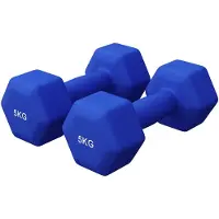 Gorilla Sports Vinyl halterset 2 x 5 kg