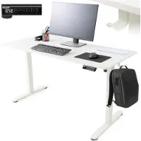 Arebos in hoogte verstelbaar elektrisch bureau 140 x 60 cm met geheugenfunctie