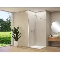 Van Rijn Inloopdouche Products ST01 60x200 cm 8 mm Helder Glas Incl. Beslag met Muurprofiel Chroom