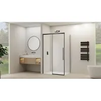 Van Rijn Zijwand products st09 tbv hoekcabine 90x200 cm 8 mm helder glas incl. Beslag mat zwart