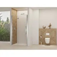 Van Rijn Nisdeur products st07 aan vast deel 120x200 cm 8 mm helder glas incl. Beslag, greep en stabilisatiestang chroom