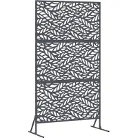 vidaXL Privacyscherm 100 x 50 x 180 cm Staal Antraciet