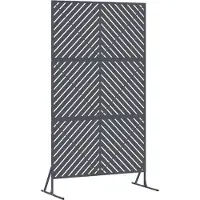 vidaXL Privacyscherm 100 x 50 x 180 cm Staal Antraciet