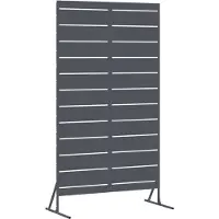 vidaXL Privacyscherm 100 x 50 x 180 cm Staal Antraciet