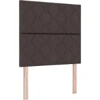 vidaXL Hoofdbord Donkerbruin 90 cm Stof