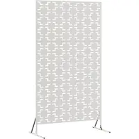 vidaXL Privacyscherm 100 x 50 x 180 cm Roestvrij staal zilver