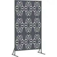vidaXL Privacyscherm 100 x 50 x 180 cm Staal Antraciet