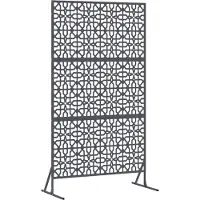 vidaXL Privacyscherm 100 x 50 x 180 cm Staal Antraciet