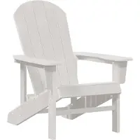 vidaXL Adirondack-stoel Wit 82 x 74 x 92 cm HDPE