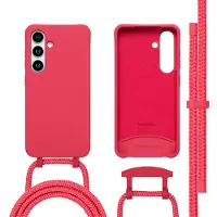 IMoshion Color Backcover met afneembaar koord met MagSafe voor de Samsung Galaxy S25 / S24 - Red Raspberry