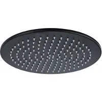 FortiFura Calvi Hoofddouche 30cm - rond - 6mm - zwart mat SW1139120
