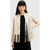 AllSaints Elias Astral Gilet Off White Maat: XS | Gilets Outlet | Dames | Wit
