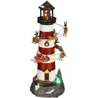 Luville Christmas lighthouse b/o l13,5xb14xh35 cm