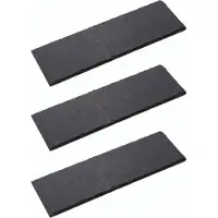 Novaliv 3x leisteen borden I rechthoekig I 30x20x0,5 cm I sushi bord stenen bord leisteen bordenset leisteen serveerborden decoratieve buffetborden
