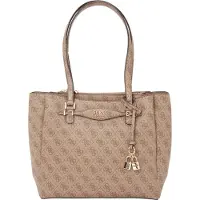 GUESS Schoudertas 'KATYA MULTI COMP TOTE' cappuccino / donkerbruin