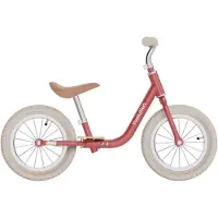 Yvolution Velo Classic 12" Loopfiets – Vintage Balansfiets Rood – Eco & Stijlvol - Verstelbaar Zadel & Stuur – Met Luchtbanden – Voor Kinderen Vanaf 18 Maanden