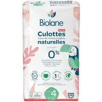 Biolane - Natuurlijke luiers Maat 4 - 12H - Ultra-Absorberend - Geen Lekkage - 42 Stuks 42 St Luiers