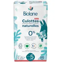 Biolane - Natuurlijke luiers Maat 5 - 12H - Ultra-Absorberend - Geen Lekkage - 40 Stuks 40 St Luiers