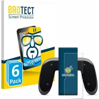 BROTECT - Screenprotector voor Nintendo Switch 2 Joy-Con 2-Holder - Folie Beschermfolie transparant 6 Stuks