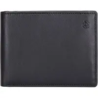 Esquire Leren Kaarthoes Logo Cardholder Black Zwart