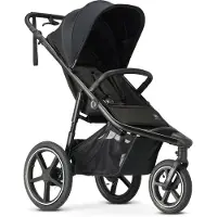 Deryan Bolt Hardloop Kinderwagen - Jogging Buggy met Muggennet - Zwart