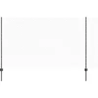 vidaXL zeshoekig gaasgek met palen 50 x 1,4 m PVC-Coated Staal Grijs