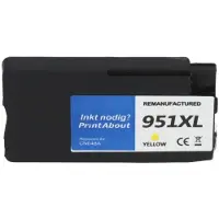 PrintAbout Inktcartridge 951XL (CN048AE) Geel Hoge capaciteit geschikt voor HP