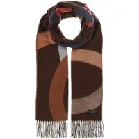 Fraas Sjaal Scarf Royal Blue Veelkleurig