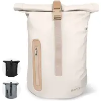 Onyx Rolltop Rugzak 25 tot 40L - Met Laptopvak - Verstelbare Rugtas - Reistas - Waterdicht en Duurzaam - Sand