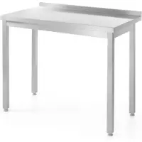 Hendi - Werkbank - Roestvrij staal AISI 430 - Rant 40 mm - 100x60 cm