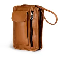 Harolds Leren Utensil zak Country Men's Bag Cognac Lichtbruin