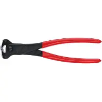 Knipex Voorsnijtang | 200 mm Lengte | Kunststof Bekleed | Zwart Geatramenteerd - 68 01 200 SB