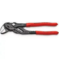 Knipex Sleuteltang | 180 mm Lengte | Tang en Schroefsleutel in Eén | Kunststof Bekleed | Grijs - 86 01 180 SB
