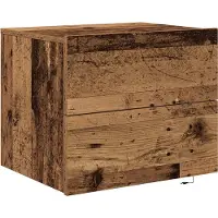 vidaXL Nachtkastje Oudhout 50 x 39 x 41 cm Bewerkt hout