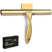 SolidStock Douchewisser Goud RVS - Luxe Trekker Douche - Ophanghaak Zonder Boren - Douche Trekker Goud