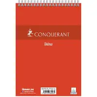 Conquerant 100105256 schrijfblok & schrift A5 180 vel Rood