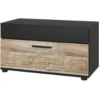 Vicco Berno Woonkamerkast – 70.8 x 38.9 cm met scharnierende deur Eik zwart/zand
