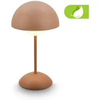 Briloner LED tafellamp op accu Kugle, bruin, metaal, IP44, dimbaar, bruin / roest, metaal, Modern