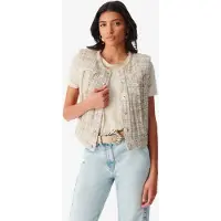 Iro Paris Dilea Mixed Beige Maat: 34 | Gilets Outlet | Dames | Bruin